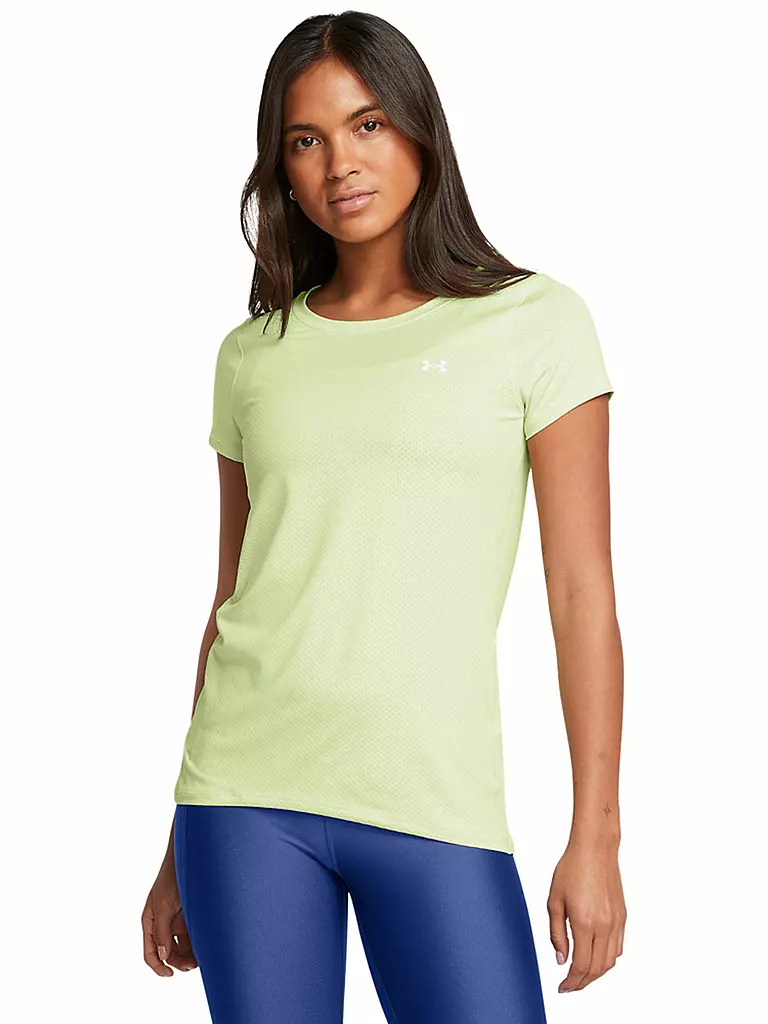 UNDER ARMOUR | Damen Fitnesshirt HeatGear® Armour | Jaune