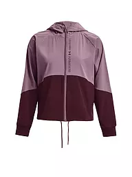 UNDER ARMOUR | Damen Fitnessjacke UA Jacke aus Webstoff mit durchgehendem Zip | Lilas
