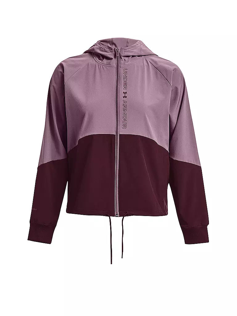 UNDER ARMOUR | Damen Fitnessjacke UA Jacke aus Webstoff mit durchgehendem Zip | Lilas