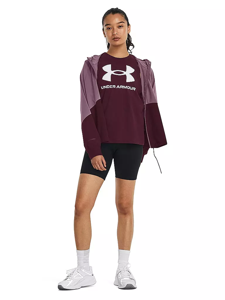 UNDER ARMOUR | Damen Fitnessjacke UA Jacke aus Webstoff mit durchgehendem Zip | Lilas