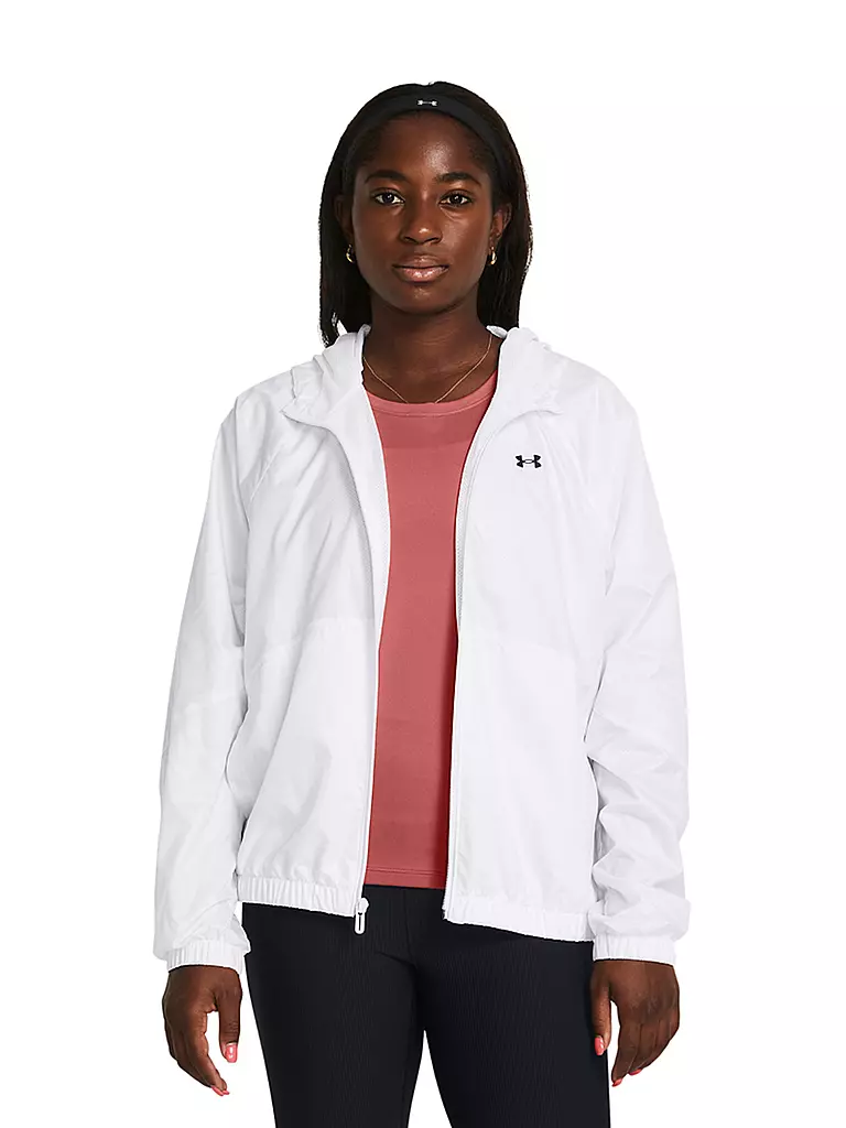 UNDER ARMOUR | Damen Fitnessjacke UA SportStyle Windbreaker | Blanc