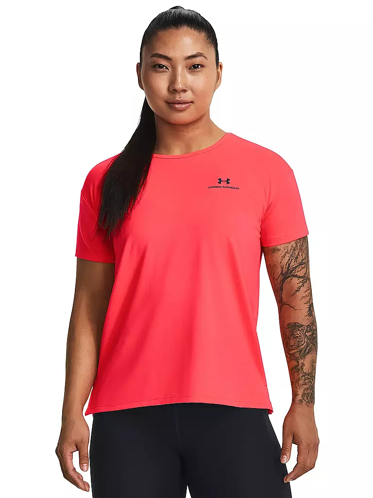 UNDER ARMOUR | Damen Fitnessshirt UA Rush Energy 2.0 | Rouge