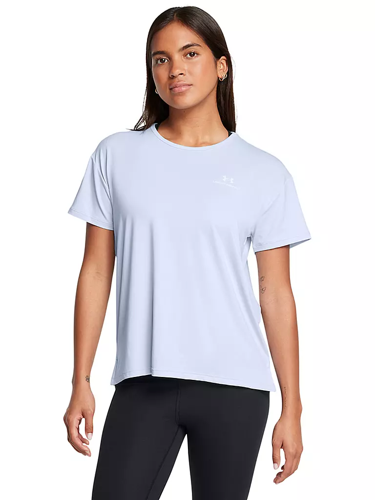 UNDER ARMOUR | Damen Fitnessshirt UA Rush Energy 2.0 | Bleu clair