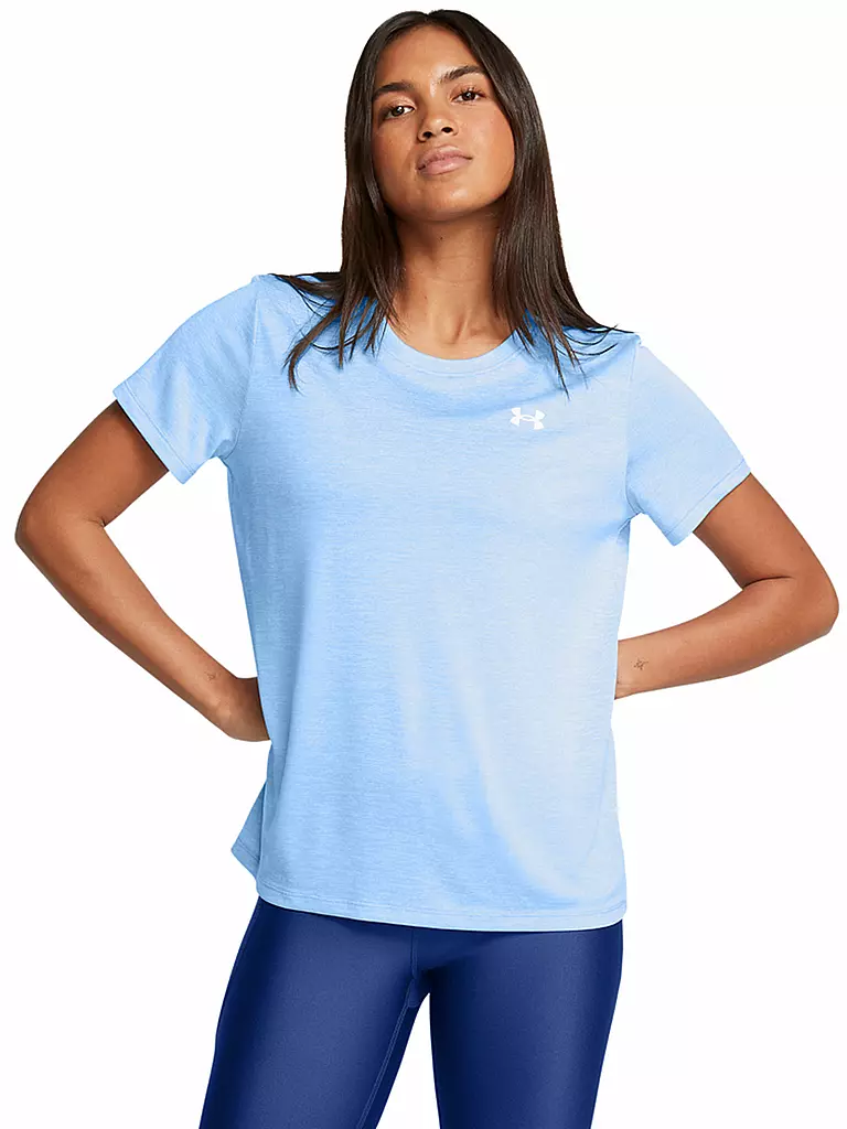 UNDER ARMOUR | Damen Fitnessshirt UA Tech™ Twist | Bleu clair