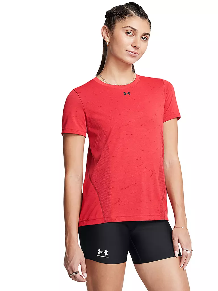 UNDER ARMOUR | Damen Fitnessshirt Vanish Seamless Loose | Rouge foncé