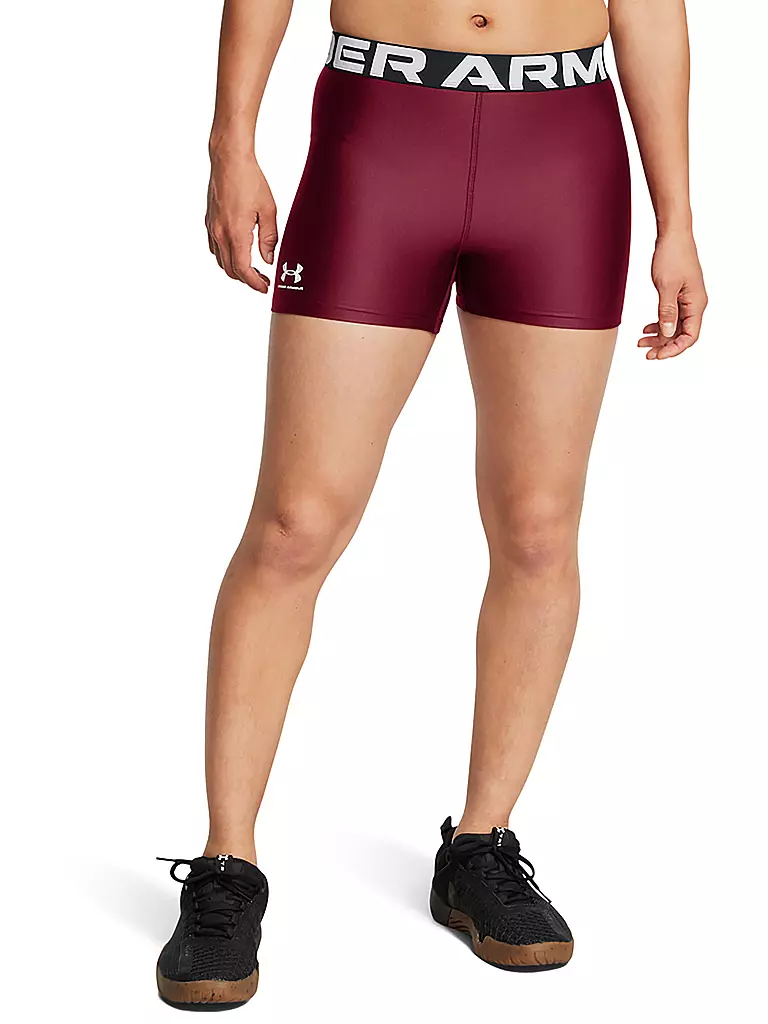 UNDER ARMOUR | Damen Fitnessshort HeatGear®  | Rouge foncé