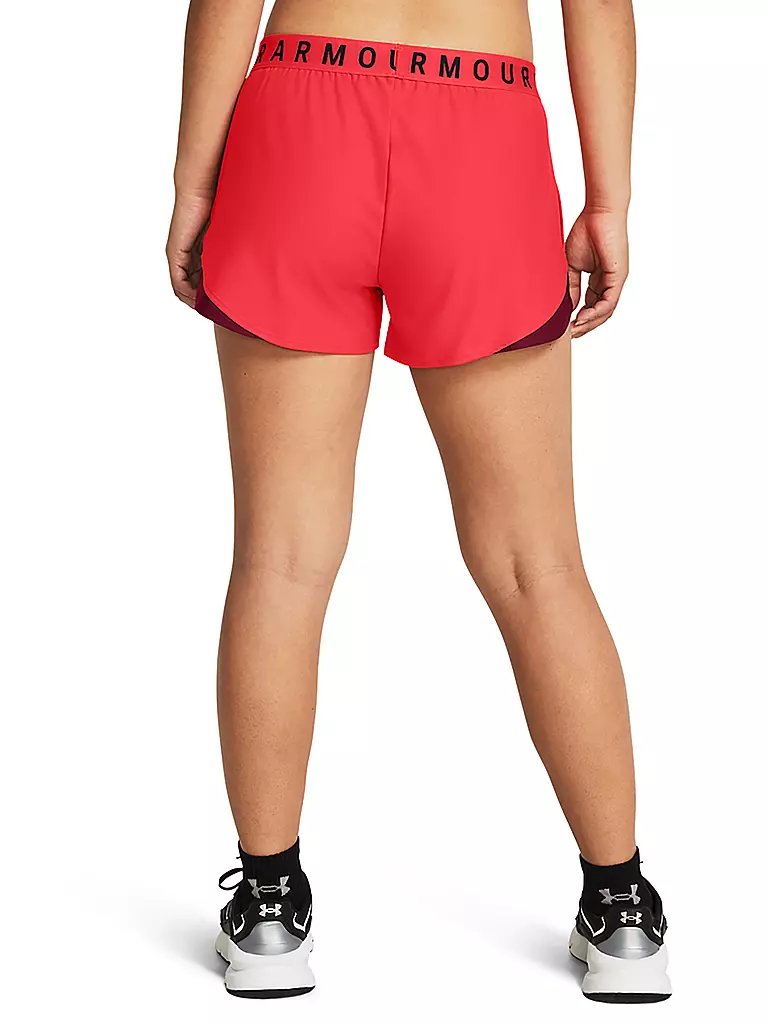 UNDER ARMOUR | Damen Fitnessshort UA Play Up 3.0 | Rouge