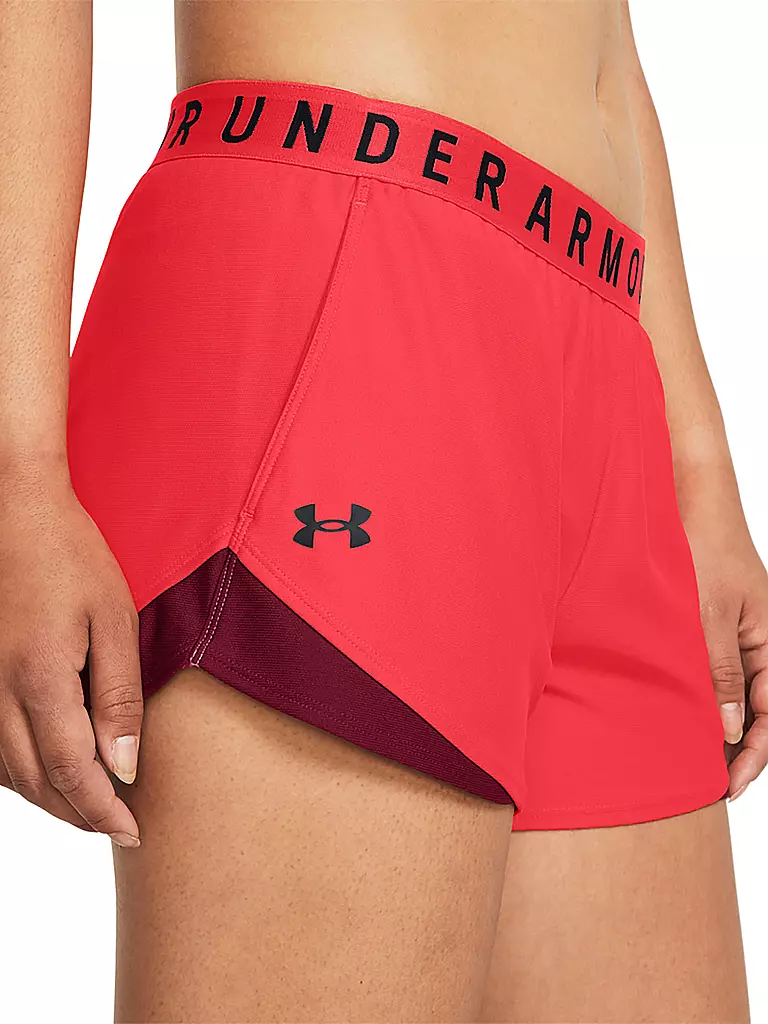 UNDER ARMOUR | Damen Fitnessshort UA Play Up 3.0 | Rouge