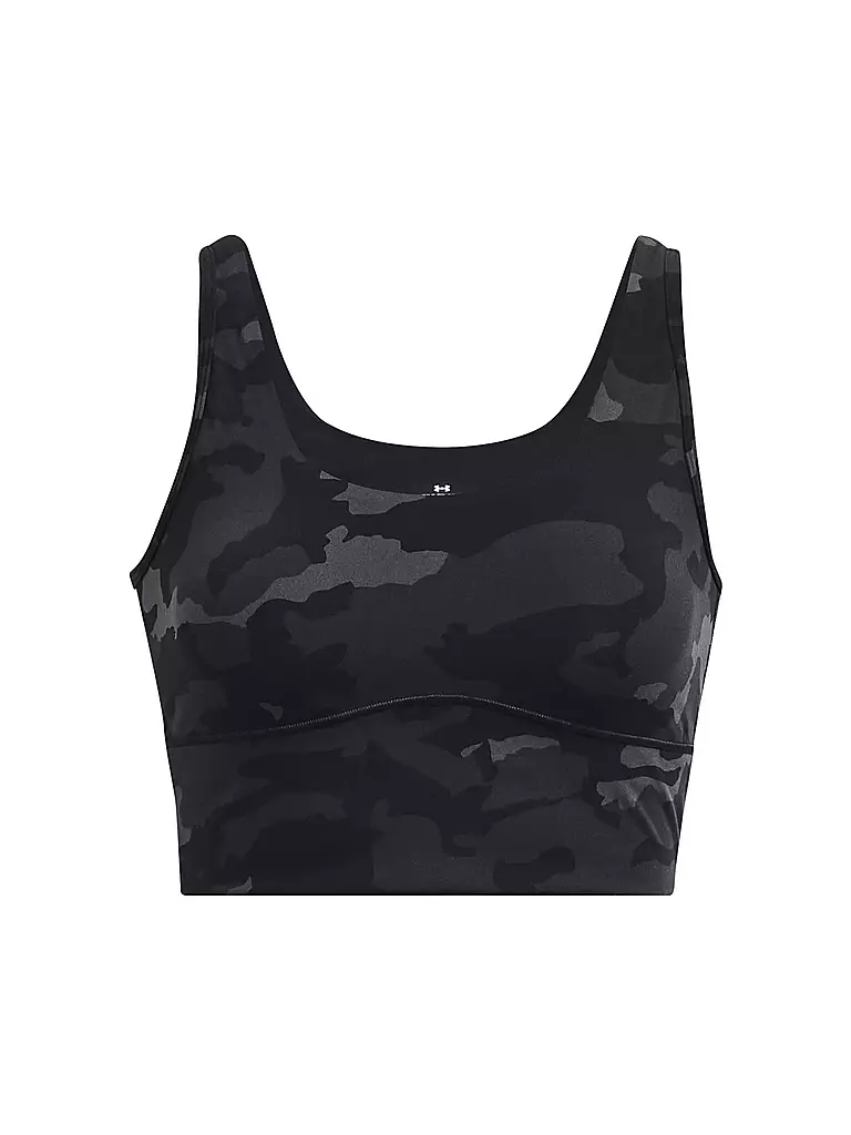 UNDER ARMOUR | Damen Fitnesstank  UA Meridian Fitted Printed Crop | Noir
