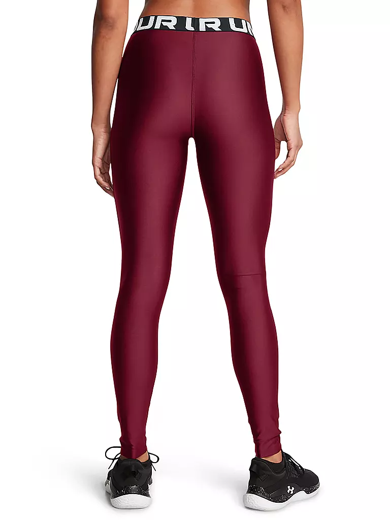 UNDER ARMOUR | Damen Fitnesstight HeatGear® Authentics | Rouge foncé