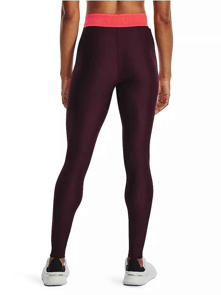 UNDER ARMOUR | Damen Fitnesstight HeatGear® | Rouge foncé