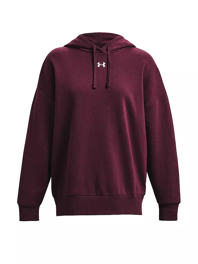 UNDER ARMOUR | Damen Hoodie UA Rival Fleece Oversized  | Rouge foncé