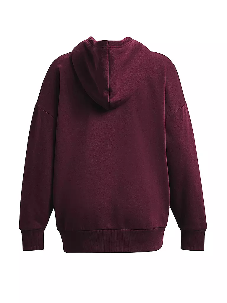 UNDER ARMOUR | Damen Hoodie UA Rival Fleece Oversized  | Rouge foncé