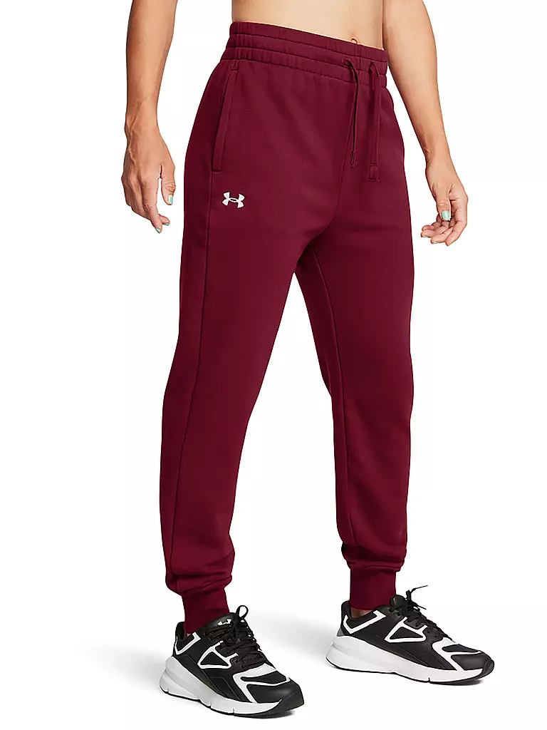 UNDER ARMOUR | Damen Jogginghose UA Rival Fleece | Rouge foncé