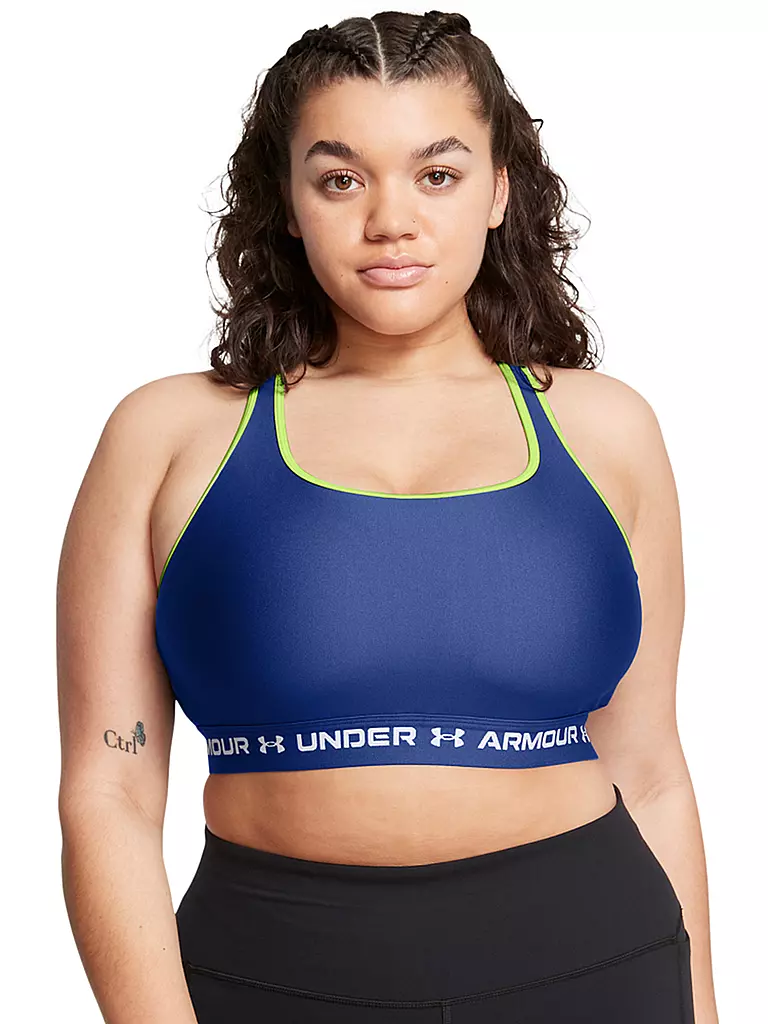 UNDER ARMOUR | Damen Sport-BH Armour® Crossback Medium Support | Bleu foncé
