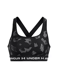 UNDER ARMOUR | Damen Sport-BH Armour® Mid Crossback Print Medium Support | Noir