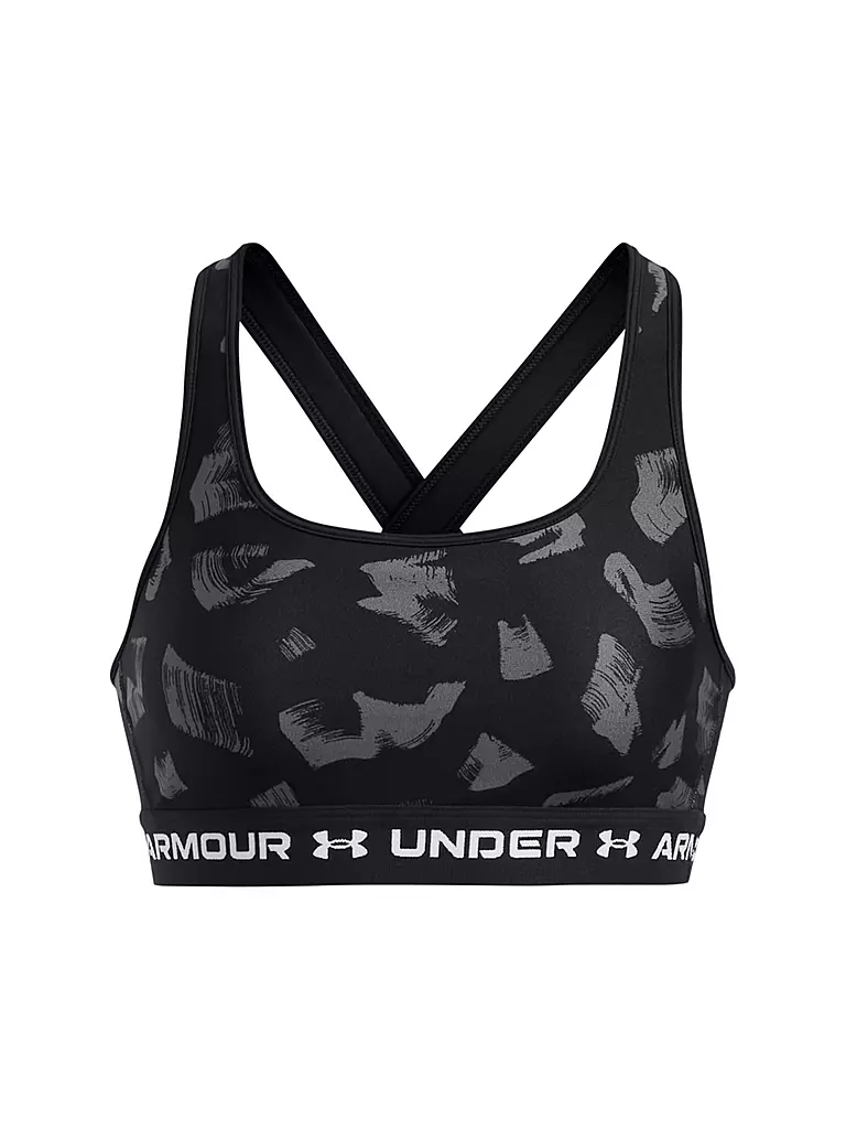 UNDER ARMOUR | Damen Sport-BH Armour® Mid Crossback Print Medium Support | Noir
