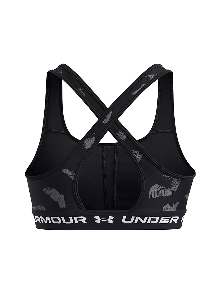 UNDER ARMOUR | Damen Sport-BH Armour® Mid Crossback Print Medium Support | Noir