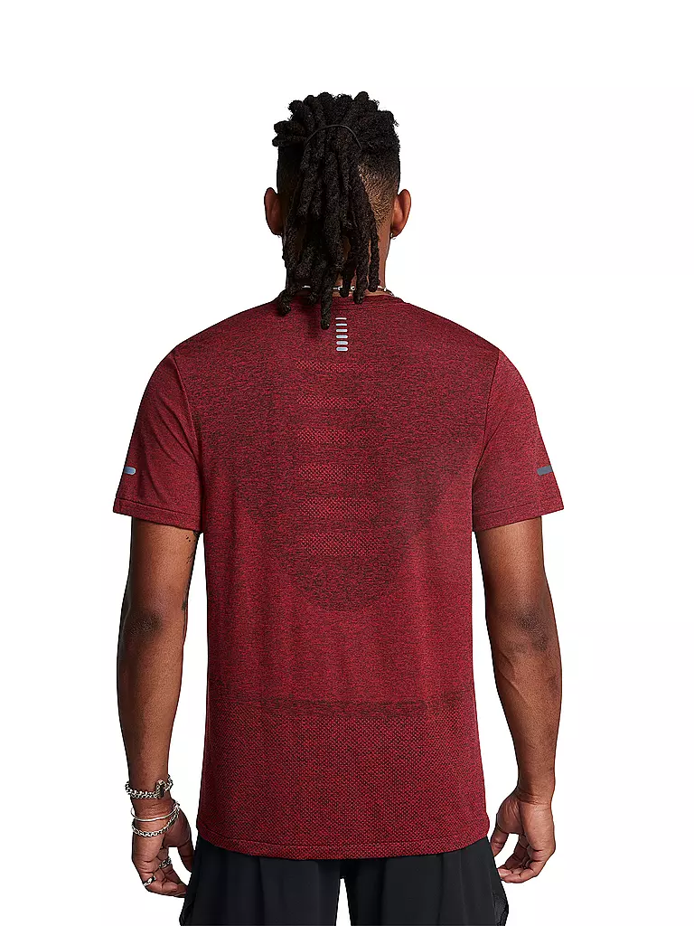 UNDER ARMOUR | Herren Fitnesshirt UA Seamless Stride | Rouge foncé