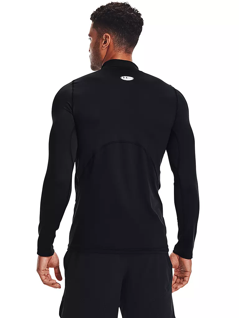UNDER ARMOUR | Herren Fitnessshirt ColdGear® Fitted Mock | Noir