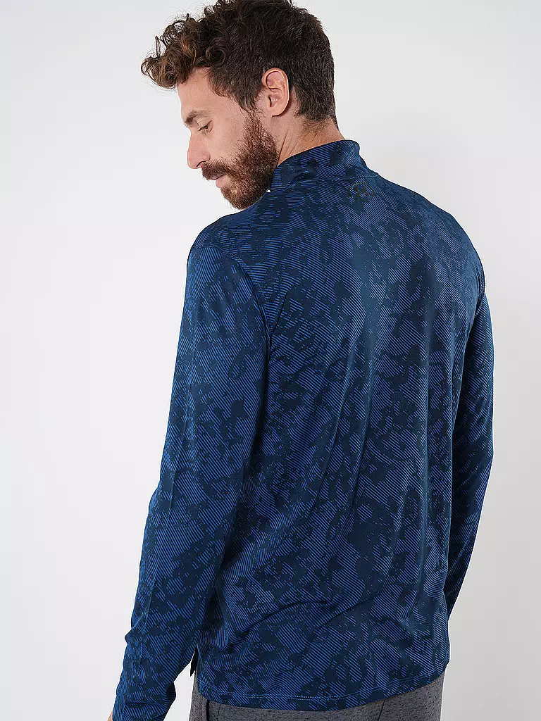 UNDER ARMOUR | Herren Fitnessshirt UA Tech™ Vent Geode mit ½ Zip | Bleu foncé