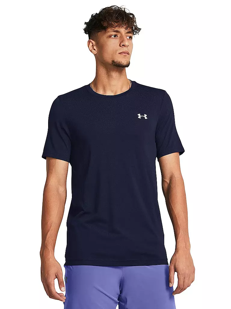 UNDER ARMOUR | Herren Fitnessshirt UA Vanish Seamless | Bleu foncé