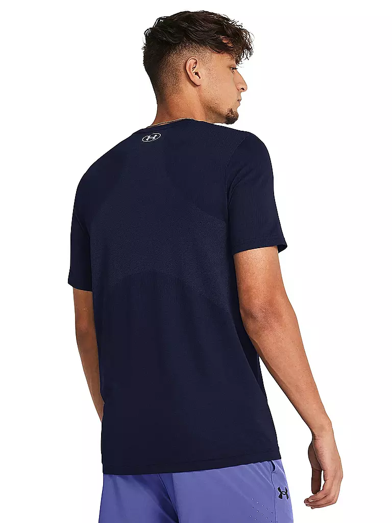 UNDER ARMOUR | Herren Fitnessshirt UA Vanish Seamless | Bleu foncé