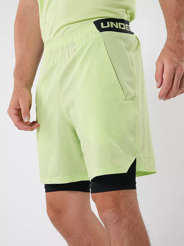 UNDER ARMOUR | Herren Fitnessshort UA Vanish Woven 2-in-1 | Vert