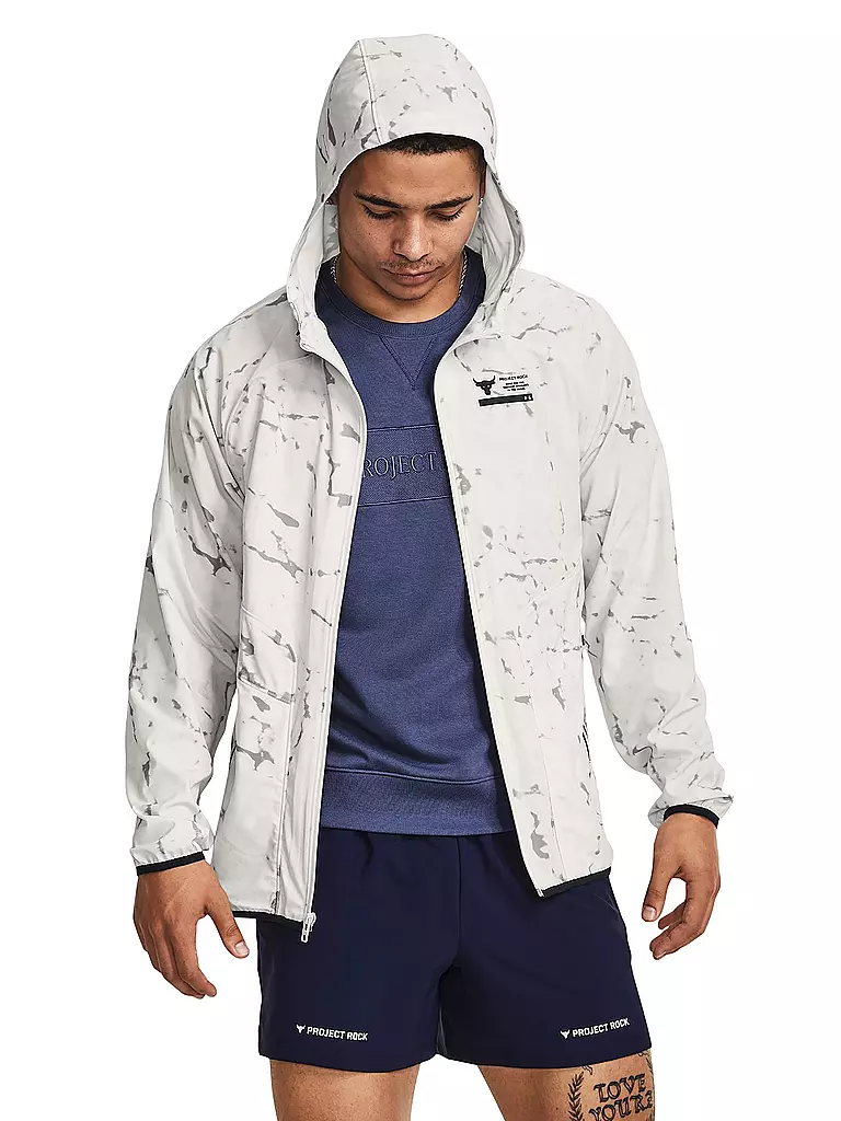 UNDER ARMOUR | Herren Jacke Project Rock Unstoppable | Blanc