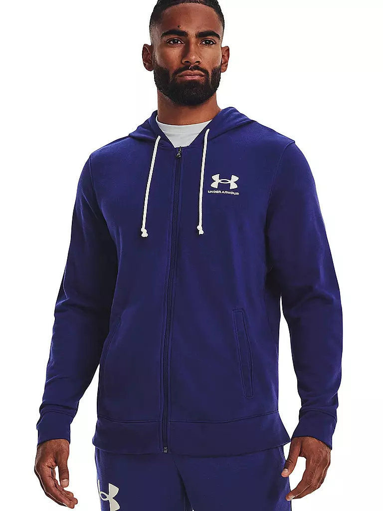 UNDER ARMOUR | Herren Kapuzenpullover UA Rival Terry | Bleu