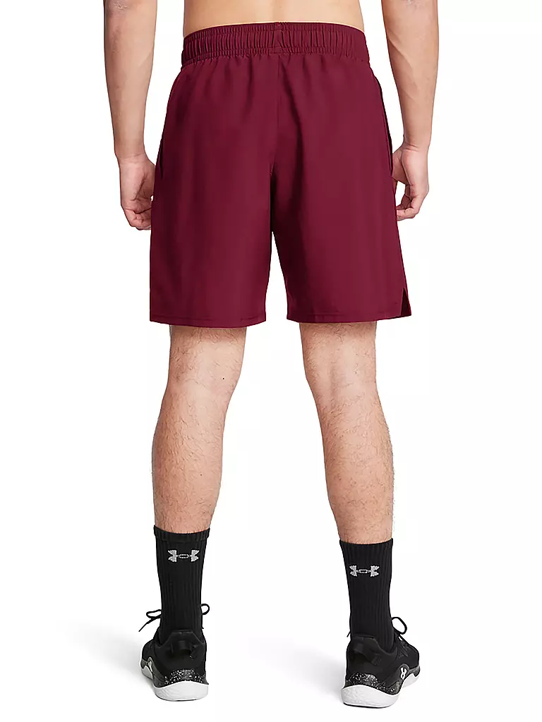 UNDER ARMOUR | Herren Short UA Woven Wordmark | Rouge foncé