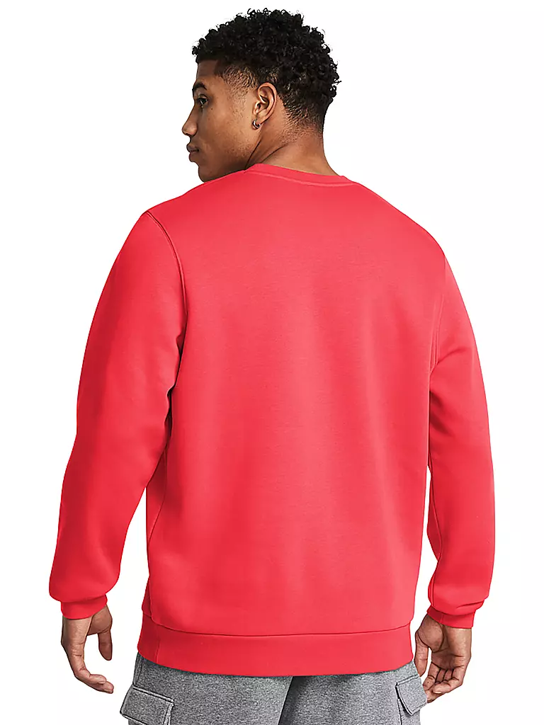 UNDER ARMOUR | Herren Sweater UA Essential Fleece Crewneck | Rouge