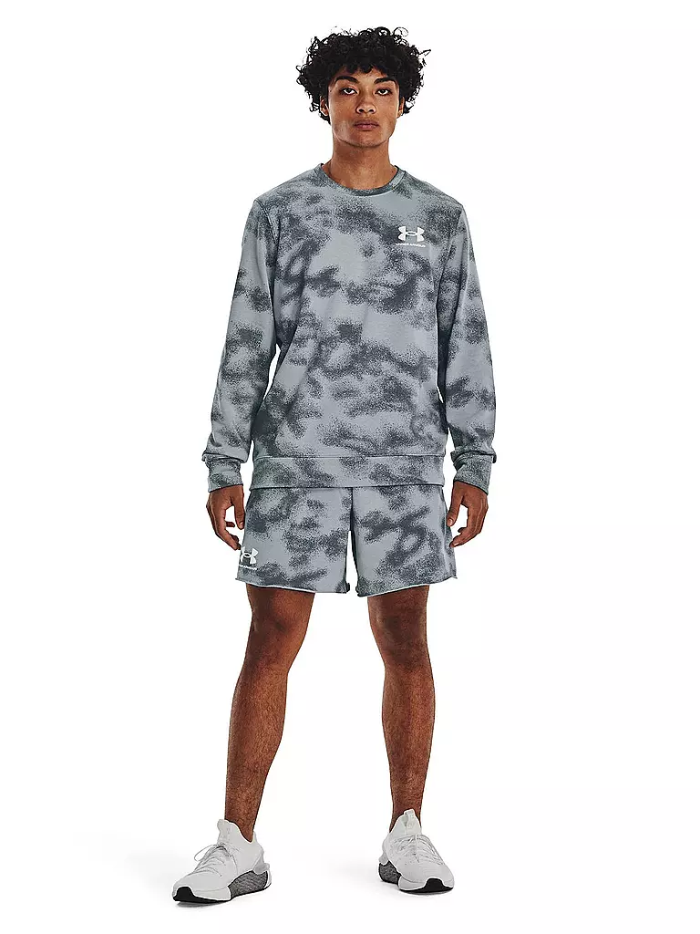 UNDER ARMOUR | Herren Sweater UA Rival Terry Crew | Bleu clair