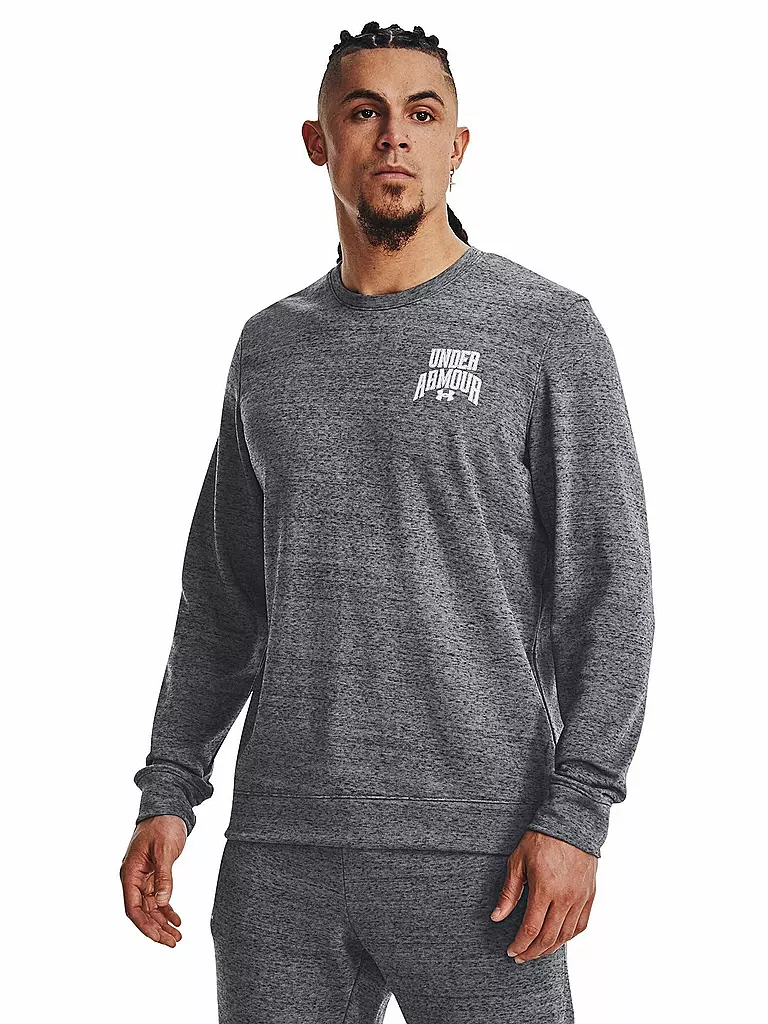 UNDER ARMOUR | Herren Sweater UA Rival Terry Graphic Crew | Gris