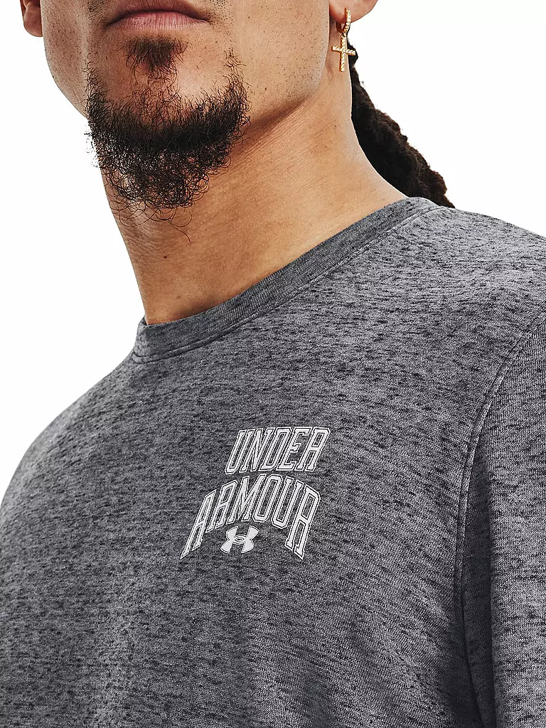 UNDER ARMOUR | Herren Sweater UA Rival Terry Graphic Crew | Gris