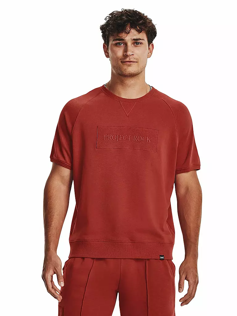 UNDER ARMOUR | Herren T-Shirt Project Rock Terry Gym | Rouge