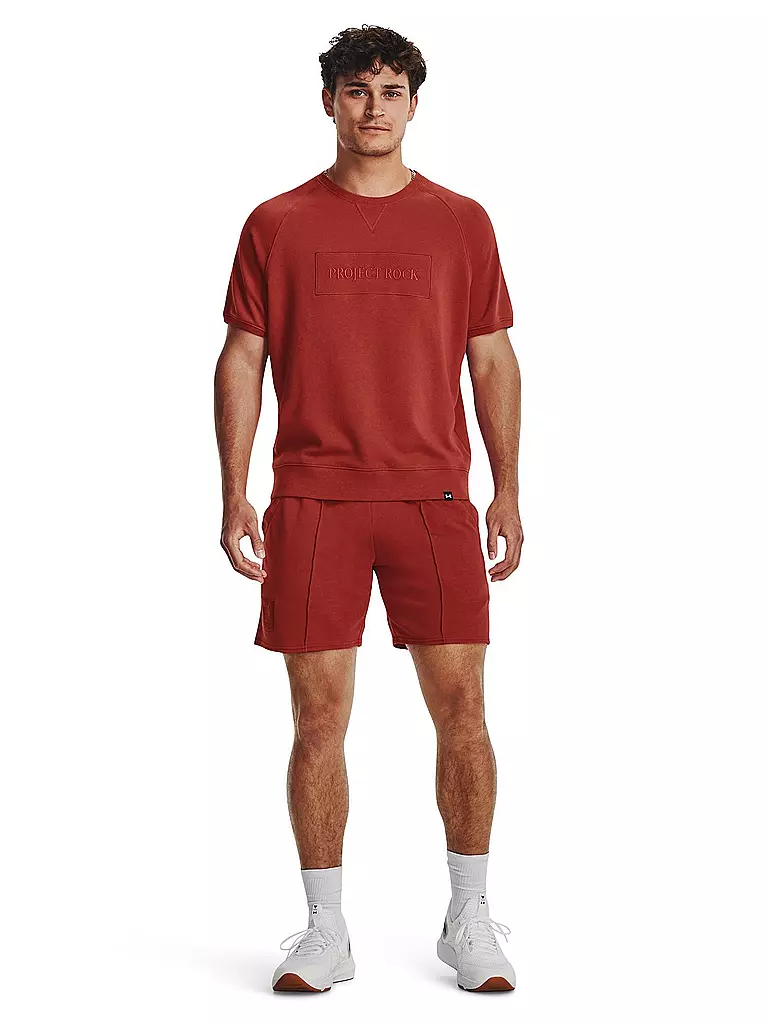 UNDER ARMOUR | Herren T-Shirt Project Rock Terry Gym | Rouge