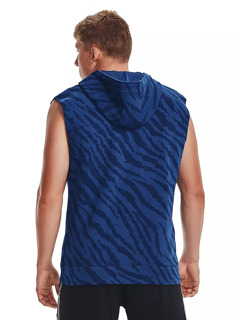 UNDER ARMOUR | Herren Weste Project Rock Rival Print ärmellos | Bleu