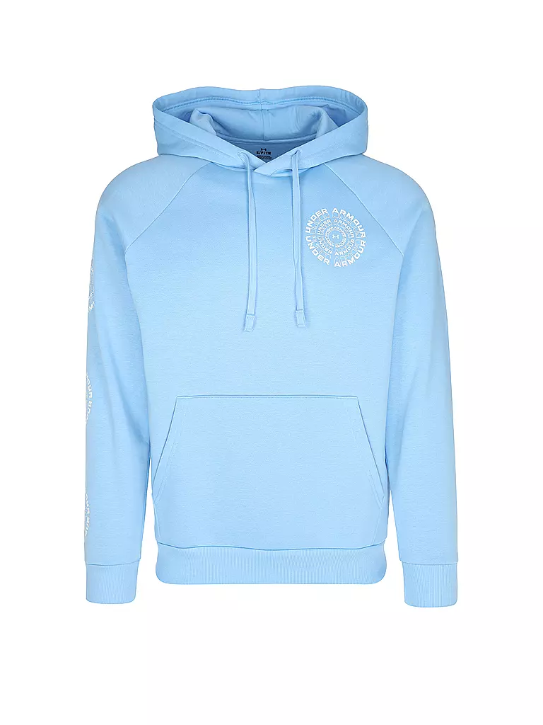 UNDER ARMOUR | Hoodie homme UA Rival Fleece High Brand Read Logo | Bleu clair