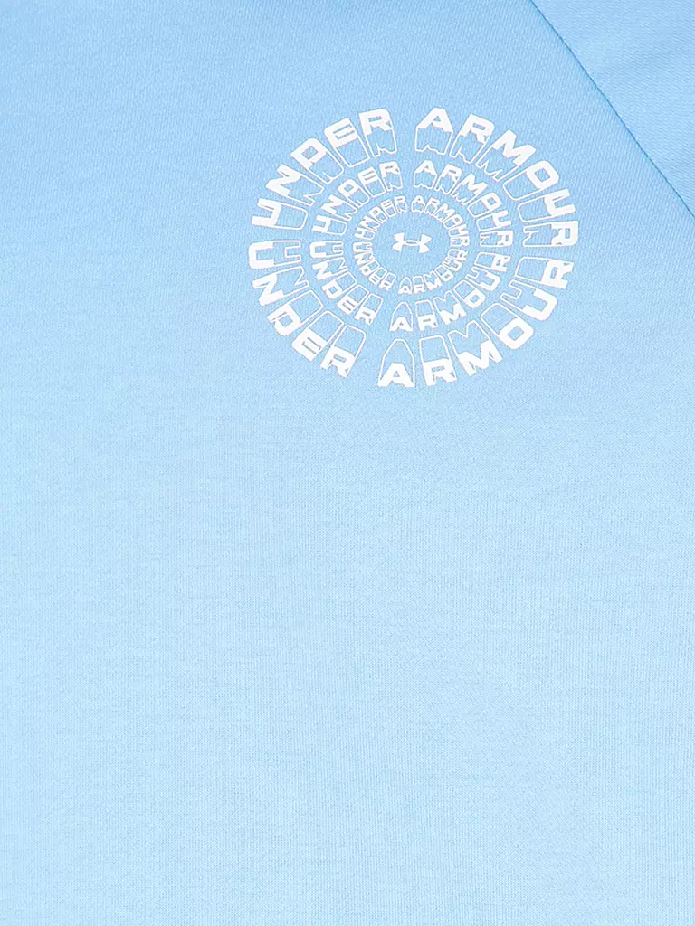 UNDER ARMOUR | Hoodie homme UA Rival Fleece High Brand Read Logo | Bleu clair