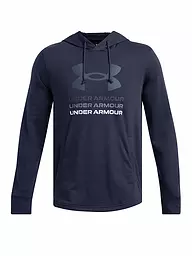 UNDER ARMOUR | Hoodie homme UA Rival Hoodie en French-Terry Graphic | Bleu foncé