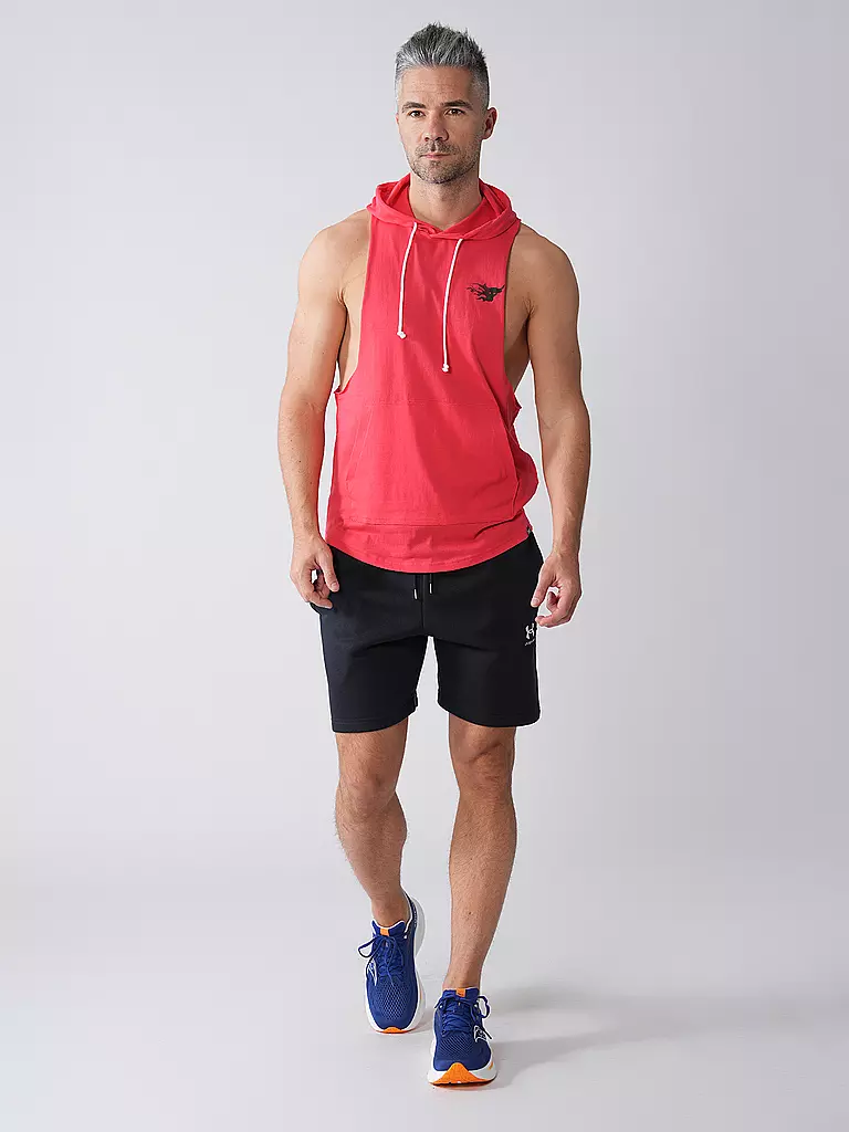 UNDER ARMOUR | Hoodie sans manches pour homme UA The Rock | Rouge