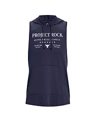 UNDER ARMOUR | Hoodie sans manches Project Rock pour homme | Bleu foncé