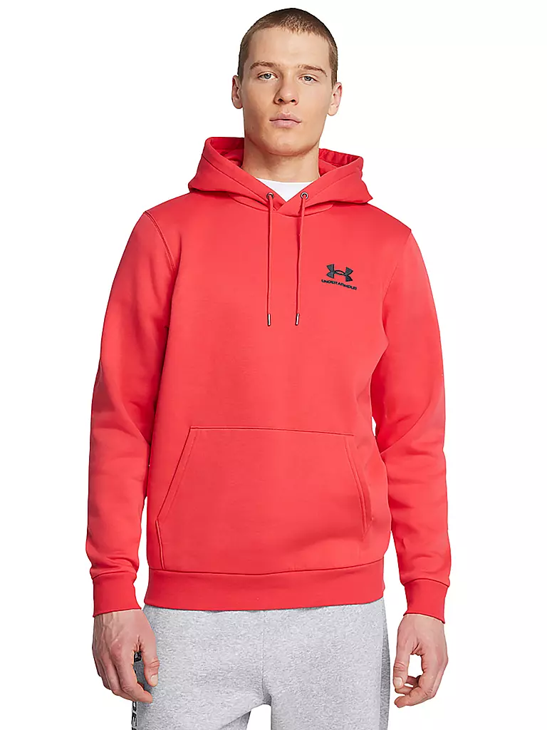 UNDER ARMOUR | Hoodie UA Essential Fleece pour homme | Rouge