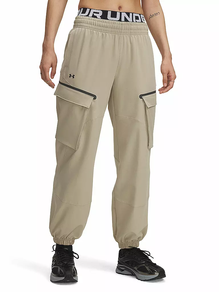 UNDER ARMOUR | Jogginghose UA Unstoppable Cargo pour femme | Camel