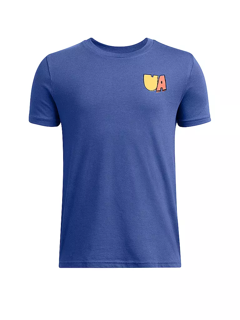 UNDER ARMOUR | Jungen T-Shirt UA BTS Cartoon Letters | Bleu