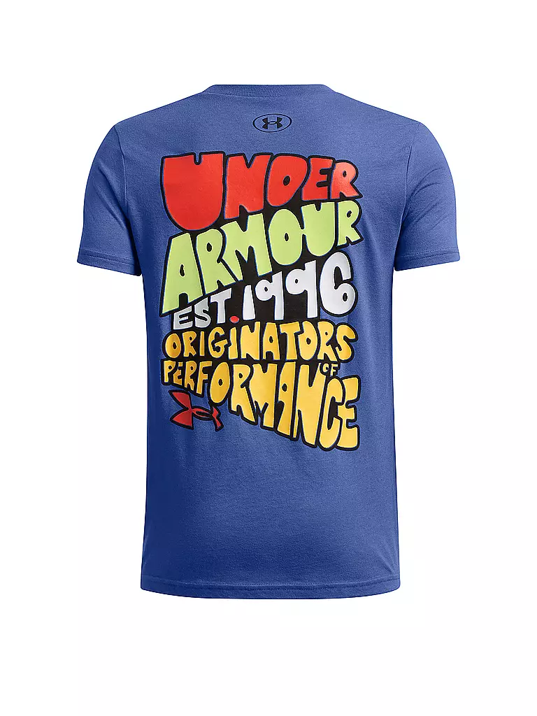 UNDER ARMOUR | Jungen T-Shirt UA BTS Cartoon Letters | Bleu