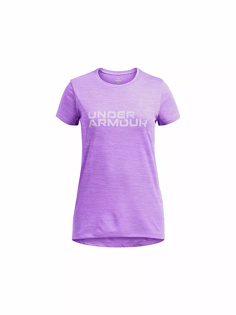 UNDER ARMOUR | Mädchen Fitnessshirt UA Tech™ Twist Wordmark Logo | Lilas