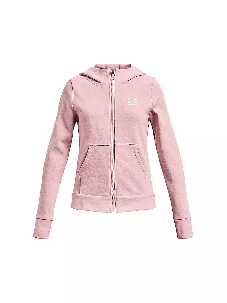 UNDER ARMOUR | Mädchen Jacke UA Rival Fleece mit durchgehendem Zip | Rose
