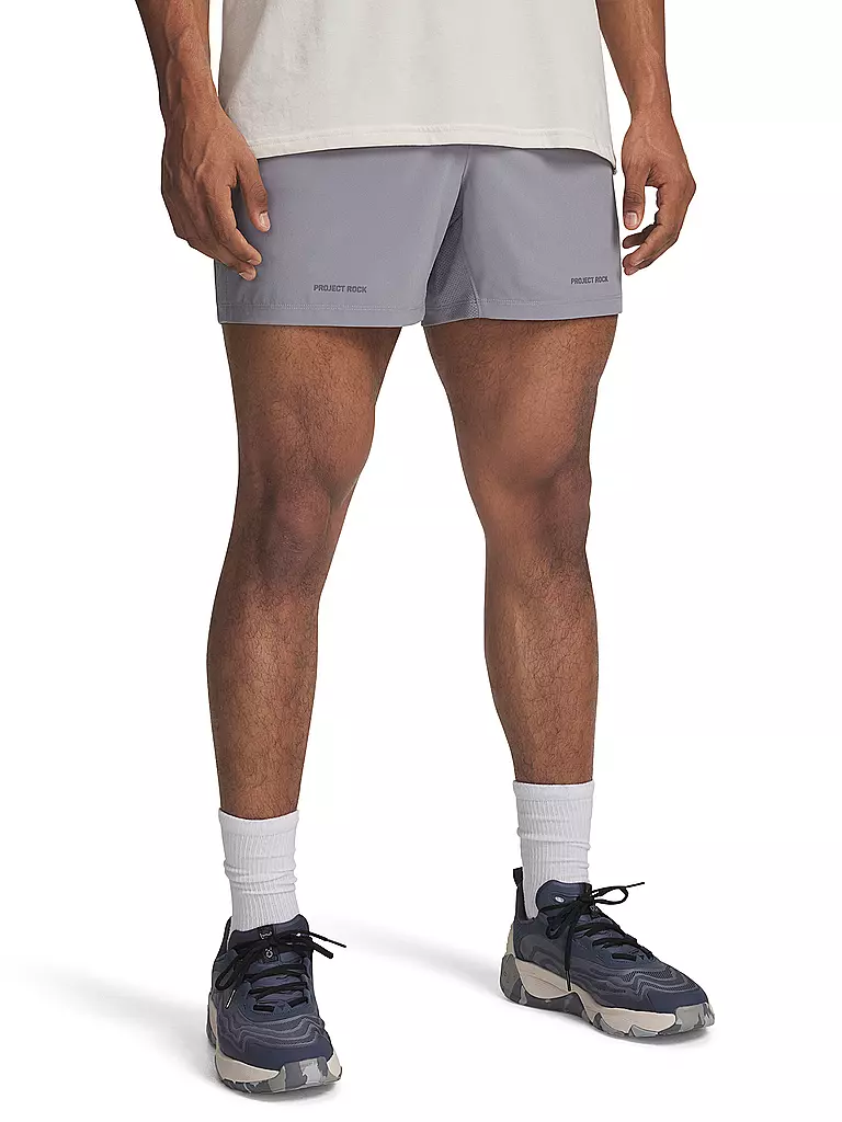 UNDER ARMOUR | Short Project Rock Ultimate pour homme | Gris